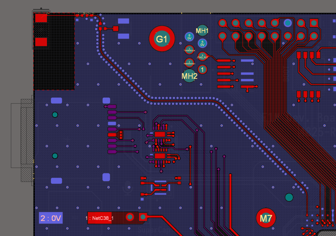 RF antenna routing