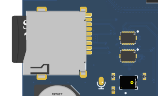µSD card connector PCB